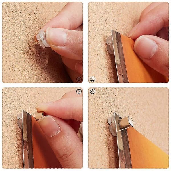 Magnetiska Pushpin Magnetacks Magnet Nubb Nål Affisch- och Fotohängare