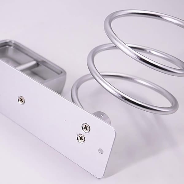 Hårfönshållare, Hårfön och Plattångshållare i Aluminium, Väggmonterad Hårfönshållare, Förvaringsställ för Badrum, Sovrum, Hotell