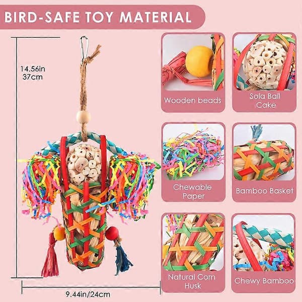 Fårelleksaker Parakit Leksak Cockatiel Rivleksaker