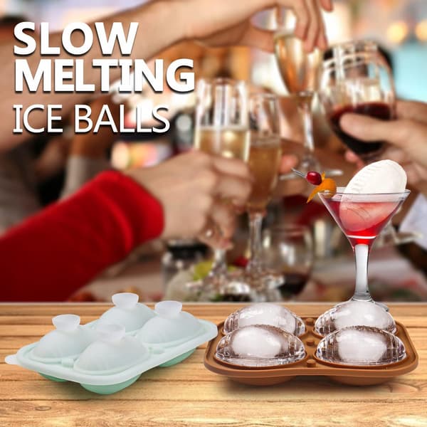 Rugby isbitsform, oval silikonisbitsform med lock, klar tratt, för cocktails, drinkar och kaffe