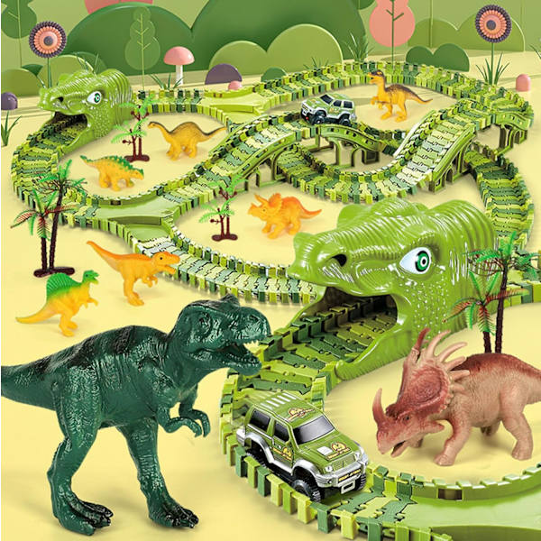 Stor bilbana för barn - Dinosaurie