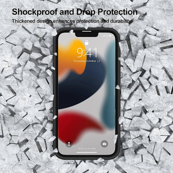 Magneettikotelo suunniteltu iPhone 13 -kotelolle (musta)