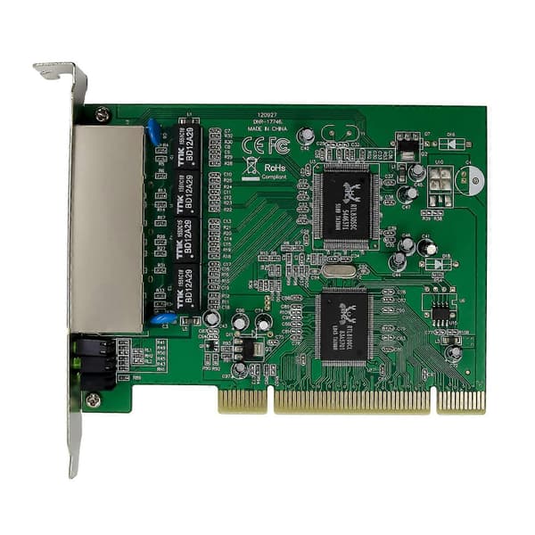 Pci Quad Fast Ethernet Switch Board 100mbps Realtek Pci V2.2 Rtl8305+8100cl Chip
