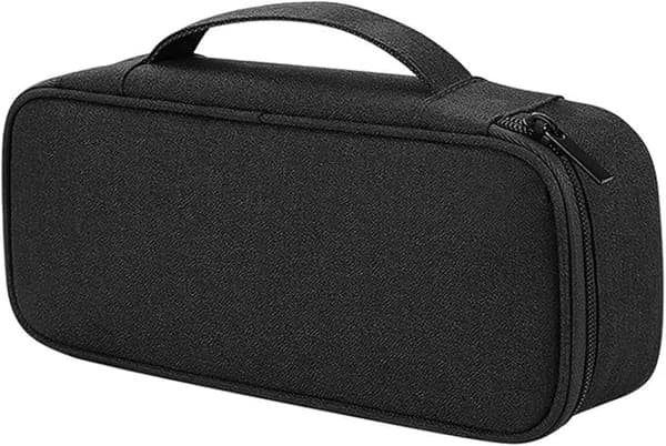 1 rejse kabelopbevaringspose, polyester, 20 x 12 x 5,3 cm, sort