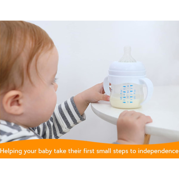 Babyflaskehåndtak for Philips Avent Natural Babyflasker, Kompatibel Avent Flaskeholder for Baby, 2 stk