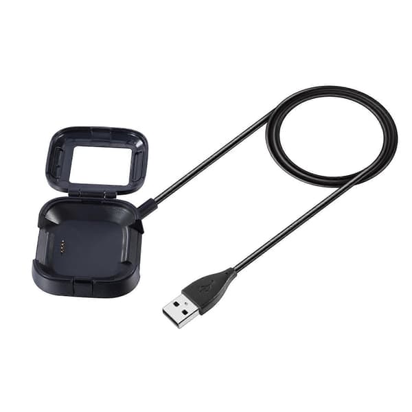 Bærbar USB-kabel Ladeetui Boks Laderdokk for Fitbit Versa 2