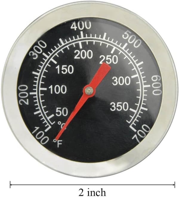 Kullgrilltermometer, 52 mm rustfritt stål pizzaovntermometer, reservedeler
