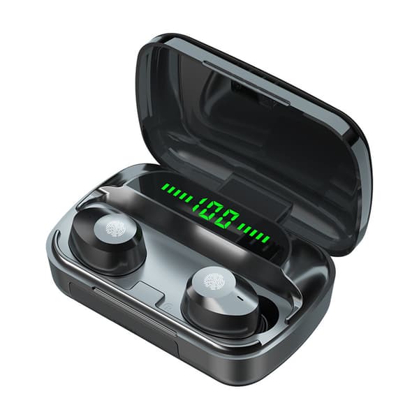 Trådløse ørepropper, Bluetooth 5.3 In-Ear hodetelefoner, Bluetooth ørepropper med mikrofon USB-ladeetui Stryke på