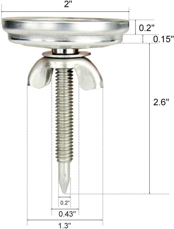 Kulgrilltermometer, 52 mm rustfrit stål pizzaovntermometer, reservedele