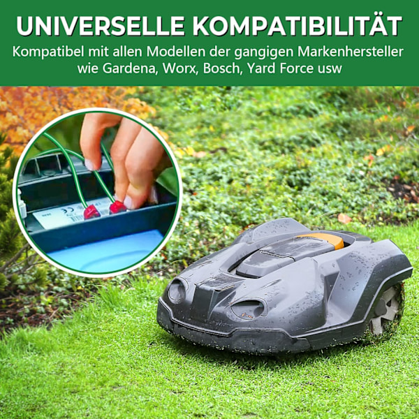 Sett med 10 koblingsklemmer for Husqvarna Automower, Worx, Bosch, Gardena robotgressklipper - Hurtigkobling