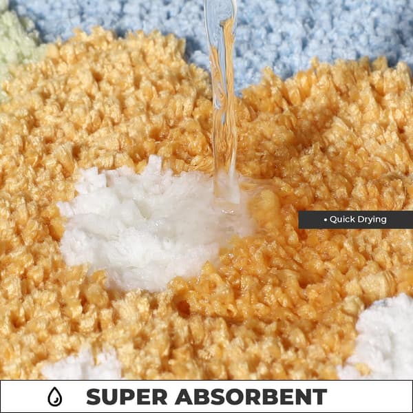 Badeværelsesmåtte Antislip Bademåtte Ekstra Absorberende og Blød Mikrofiber Badetæppe til Døren, Badeværelset og Soveværelset