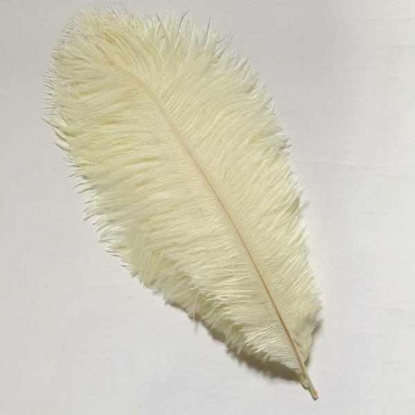 10 stk. Strudsefjer 30-35 cm til bryllupsdekoration
