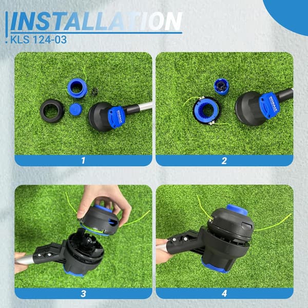 KLS 124-03 Erstatningsstøtspolehode kompatibelt med Kobalt 24-Volt maks KST 2224B-03 KST 1124B-03 Trimmer Ugresskutter