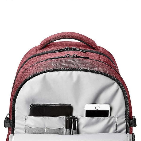 Laptop Rygsæk, 15 tommer Notebook Computer Sleeve, Maroon