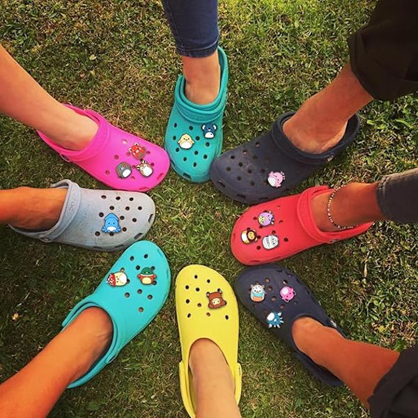33PCS Croc Charms Set - Vattentäta PVC-skodekorationer kompatibla med Crocs, Hållbara skotilaccessoarer, Stitch Croc Charms för fester