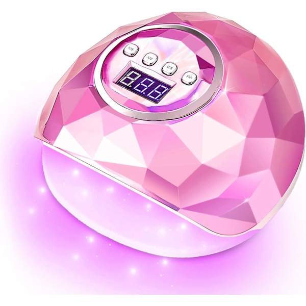 UV LED Neglelakk Lampe Raskere Negletørker for Gel Polish, Negleherdingslampe med 4 Timer Innstilling Auto Sensor LCD Skjerm
