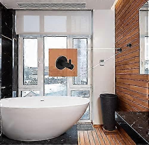Sort badeværelseskrog. sæt med 2 badeværelseskroge til håndklæder, badekåber, hatte, eksklusiv high-end. bade p