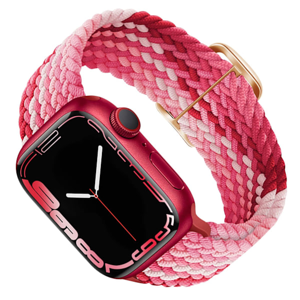 Armband för Apple Watch 49mm / 45mm / 44mm / 42mm Vävd Nylon Rosa