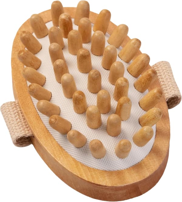 Cellulite Hårbørste - Cellulite Behandlingsbørste, Effektiv Cellulitefjerner og Massager, Træ Eksfolierende Massagebørste