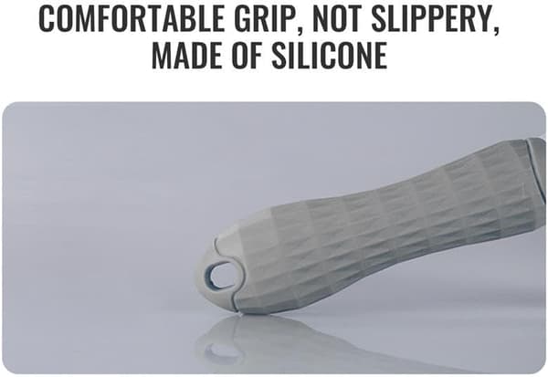 Hundebørste, Kattebørste, Langt Hår, Selvrensende, Stål- og Silikonbust, Fjerner Dødt Hår, Ergonomisk (Grå)