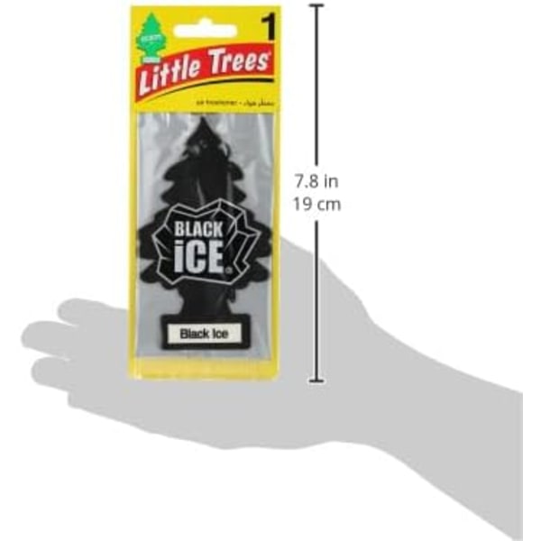 Luftfräschare Träd MTR0004 Black Ice Doft För Bil Hem Båt Husvagn - Enkelpack