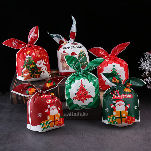 Pieces Julpåsar, Godispåsar Presentpåsar Kakpåsar Julklappsinslagning (5 stilar)