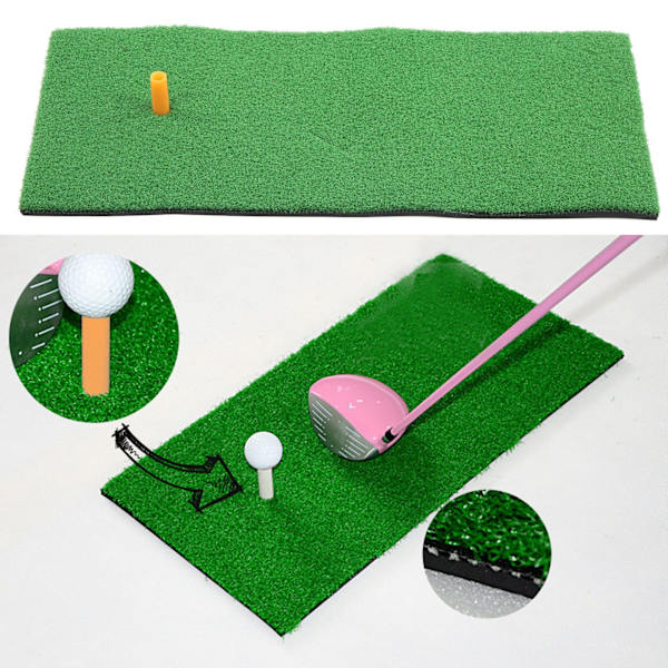 Golf Slagmatta Simulering PP Gräs Övning Chipping Träningsmatta för Inomhus och Utomhus