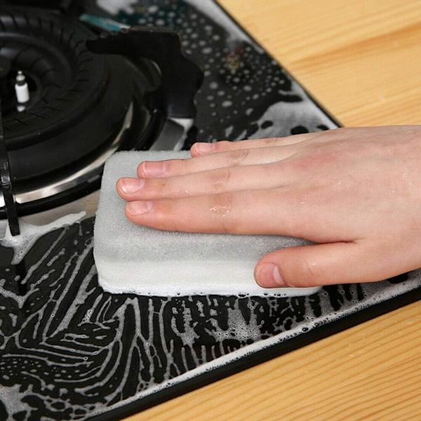 5-pack diskborste skursvamp multifunktionell magisk rengöring dubbelsidig icke-repande