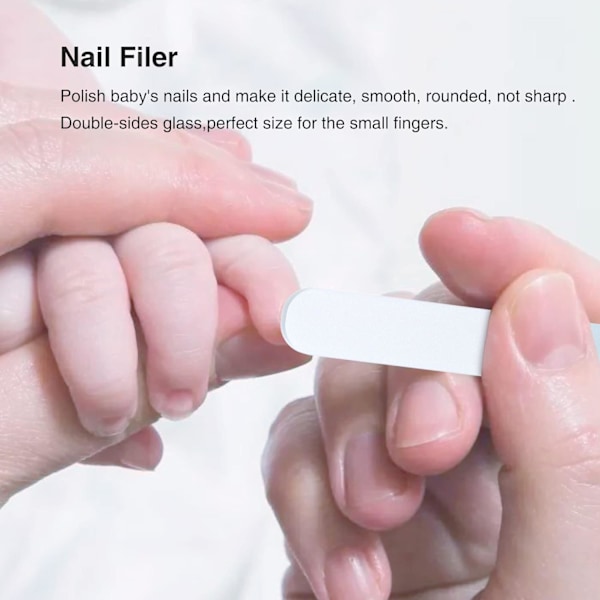 Baby nagelklippare kit, spädbarns manikyr och pedikyr grooming kit, nyfödd nagelklippare fil