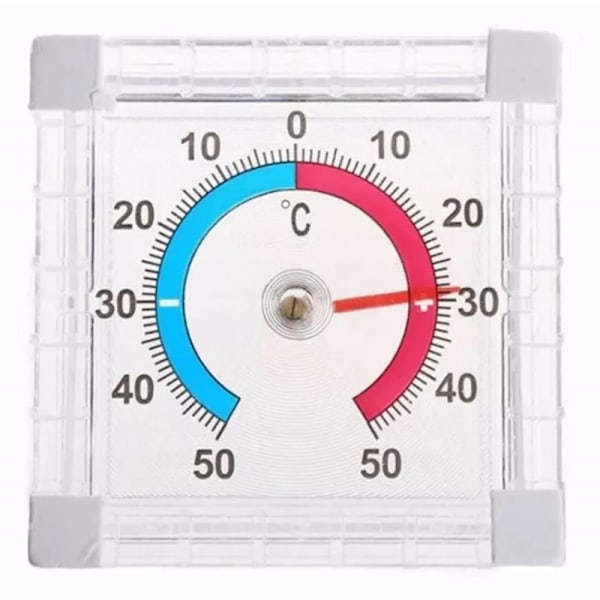 Innendørs/utendørs termometer med fargekodet display