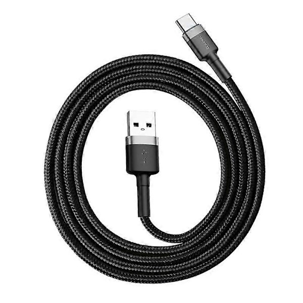 BASEUS Cafule Series 1M 3A Type-C Data Sync Laddningskabel för Huawei Xiaomi etc