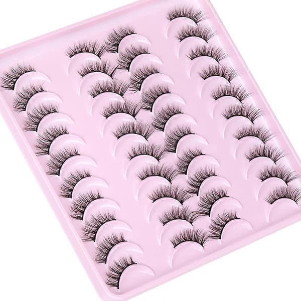 Løse Øyevipper Mink Øyevipper Fluffy 3D Faux Mink Katteøye Vipper