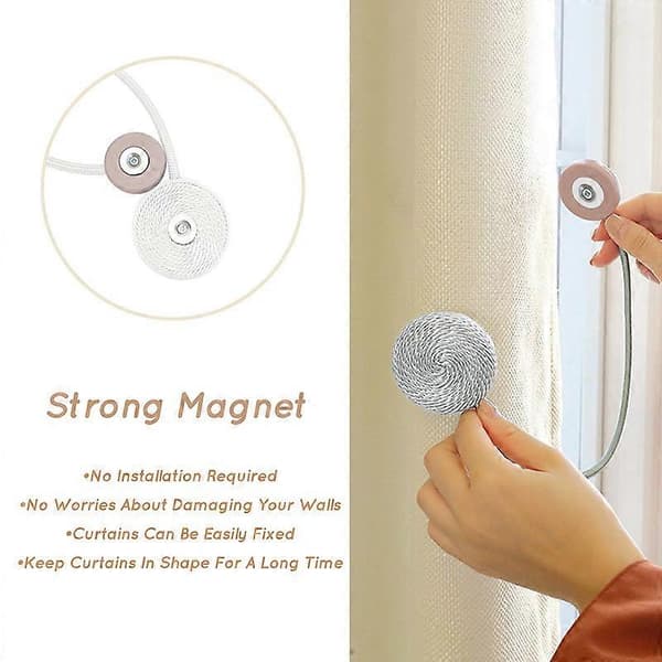 Magnetiske gardinbånd, Boho-taugardinholdere