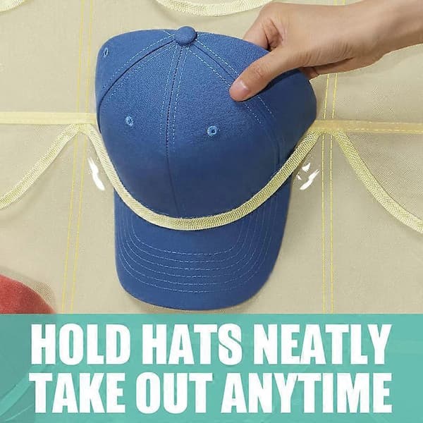 Hat Hylde til Baseball Caps, 27 Lommer Organizer, Hængende Over Døren