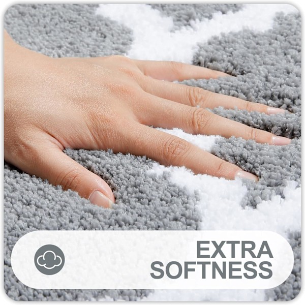 Badeværelsesmåtte, bløde og absorberende mikrofiber bademåtter, bademåtter til badeværelset