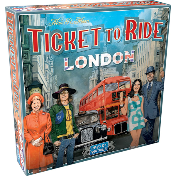 Days of Wonder | Ticket to Ride London brætspil | Alder 8+ | For 2 til 4 spillere | Gennemsnitlig spilletid 10-15 minutter