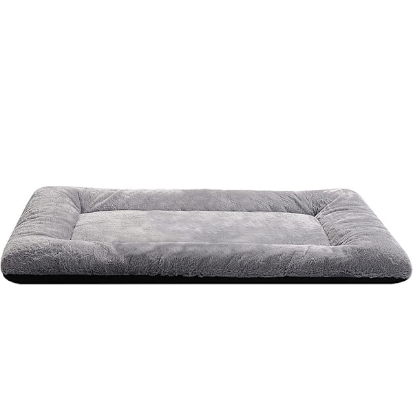 Vaskbar Hundeseng for Medium Små Hunder Katter, Myk Hundekasse Madrass Matte, Fluffy Komfortabel Hundeseng Pad Pute - M 76x54 cm