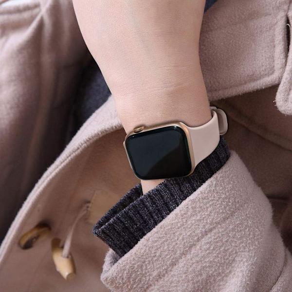 Kompatibel med Apple Watch reimer 38mm/40mm/41mm Erstatningsreim for iWatch Series SE 9 8 7 6 5 4 3 2 1 (Rosa sand)
