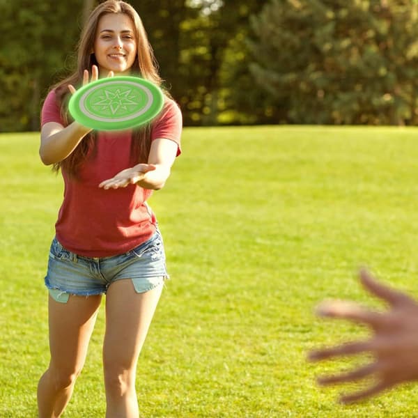 Frisbee, lysende energisparing, høy lysstyrke og lang levetid, ultralang flytur, trygt og mykt materiale Foreldre-barn-interaksjon