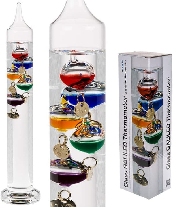 Dekorasjon/Galileo Glass Termometer/Dimensjoner: 28 x 5.5 cm