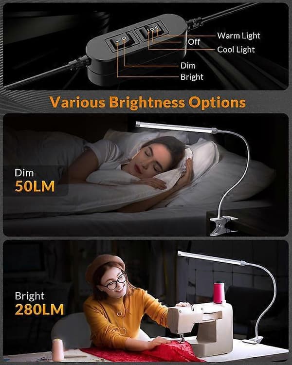 Clip-on-lys/Leselys, Boklys for