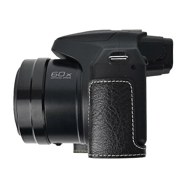 Kameraväska för Panasonic Lumix FZ80D med axelrem, stor utskärning, litchi-textur, PU-skydd