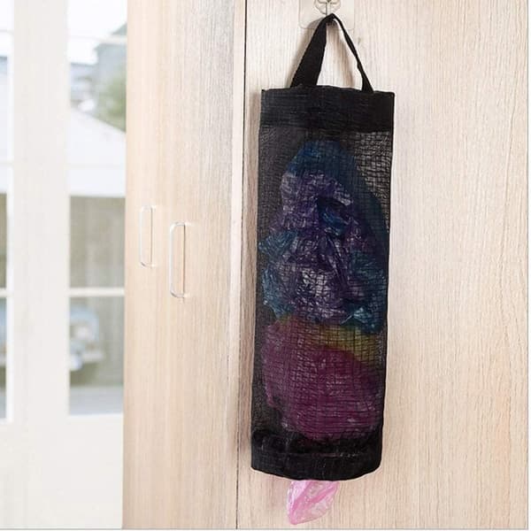 Plastposeholder, Mesh Handleposeholder Hengende Oppbevaringsdispensere