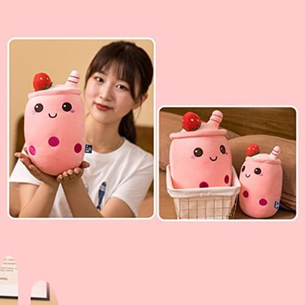 Plushie, Bubble Tea Plushie, 24cm Docka Plysch Mjuk Kudde Fylld Leksak Mjölk Te Koppsformad Kramande Kudde, Present till Flickvän
