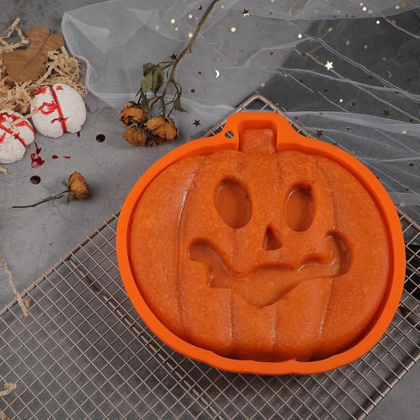 Gresskarkakeform Silikon 8 Tommer Jack O Lantern Gresskarkakeform Halloween Kakeformer Kakeform for Halloweenfest