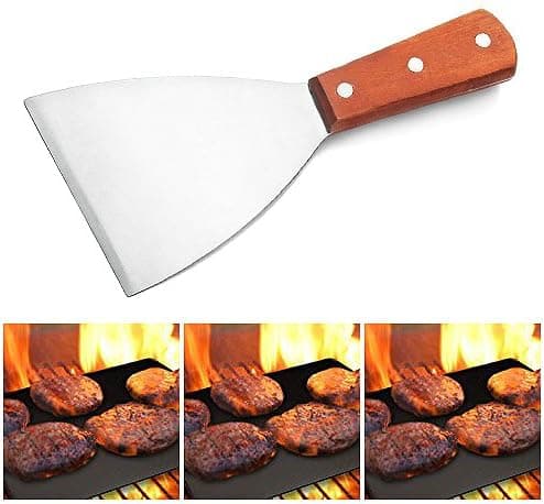 Grillrist Skrape Rustfritt Stål Kommersiell Kvalitet 8 1/4 Tommer Teppanyaki