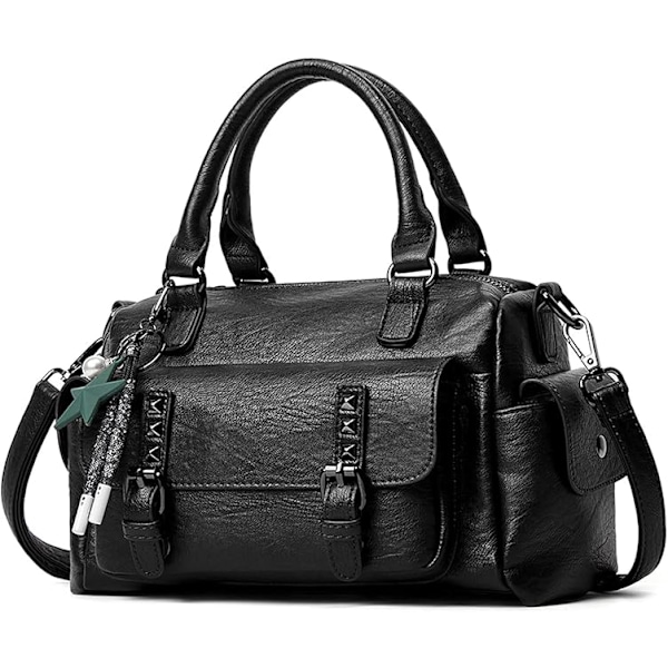 Handväskor & Axelväska för Kvinnor Vintage Flera Fack Topphandtag Väskor Mode Kvinnors Crossbody Väskor Liten Diagonal Väska