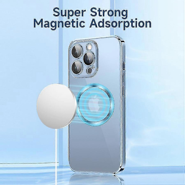 Magsafe Magnetiskt Skal Kompatibelt Med Iphone 14 Pro Max/14 Pro/14 Plus/14, Transparent Silikon Linsskydd