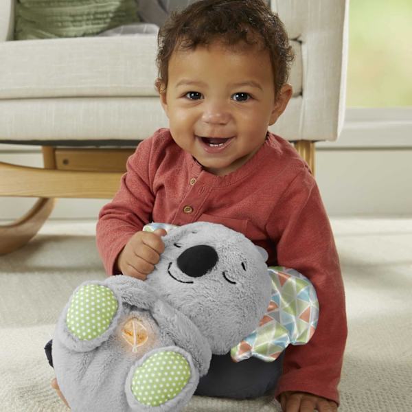 Fisher-Price Soothe ‘n Snuggle Koala, gosig ljudmaskin bebisleksak med realistisk andningsrörelse