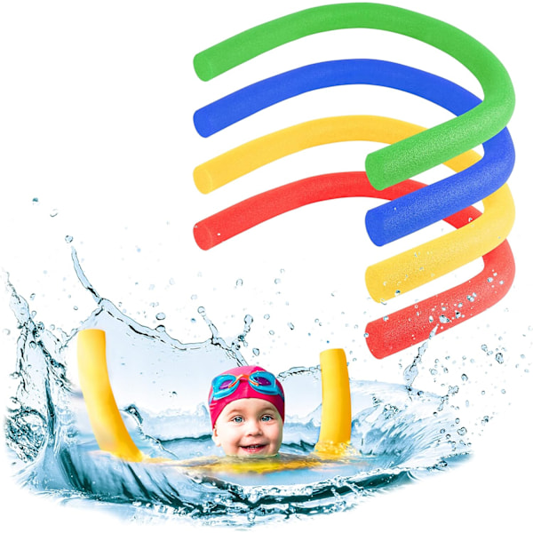 Skumpoolnudlar Multipack Poolnudlar Rör Pool Float Leksak Simtillbehör för Barn Vuxna